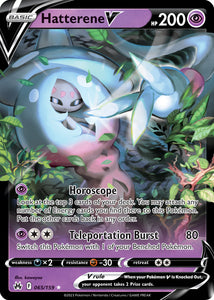 Hatterene V 065/159 SWSH Crown Zenith Ultra Rare Pokemon Card TCG Near Mint