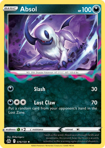 Absol 076/159 SWSH Crown Zenith Holo Rare Pokemon Card TCG Near Mint