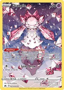 Diancie GG13/GG70 SWSH Crown Zenith Galarian Gallery Full Art Holo Pokemon Card TCG Near Mint