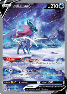 Suicune V GG38/GG70 SWSH Crown Zenith Galarian Gallery Full Art Holo Pokemon Card TCG Near Mint