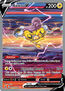 Raikou V GG41/GG70 SWSH Crown Zenith Galarian Gallery Full Art Holo Pokemon Card TCG