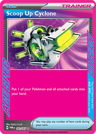 Scoop Up Cyclone 162/167 SV Twilight Masquerade Holo Ace Spec Rare Trainer Pokemon Card TCG Near Mint