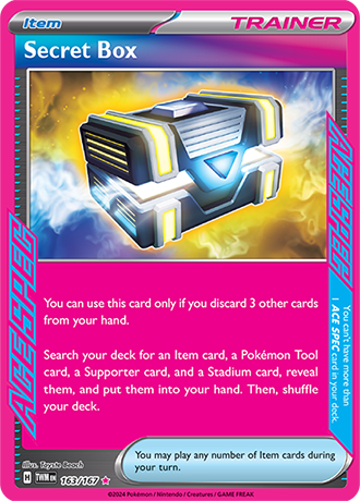 Secret Box 163/167 SV Twilight Masquerade Holo Ace Spec Rare Trainer Pokemon Card TCG Near Mint