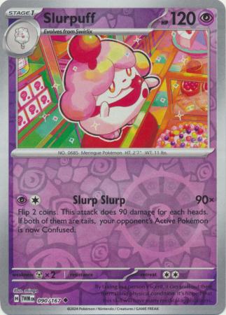 Slurpuff 090/167 SV Twilight Masquerade Reverse Holo Uncommon Pokemon Card TCG Near Mint