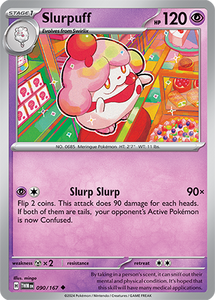 Slurpuff 090/167 SV Twilight Masquerade Uncommon Pokemon Card TCG Near Mint