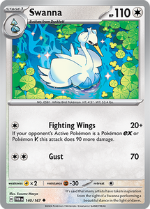 Swanna 140/167 SV Twilight Masquerade Uncommon Pokemon Card TCG Near Mint