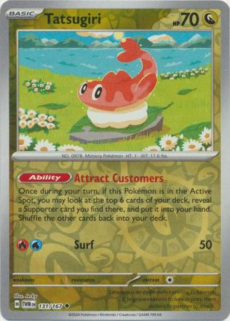 Tatsugiri 131/167 SV Twilight Masquerade Uncommon Pokemon Card TCG Near Mint