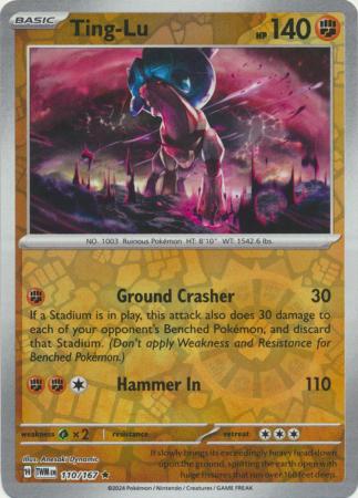 Ting-Lu 110/167 SV Twilight Masquerade Reverse Holo Rare Pokemon Card TCG Near Mint