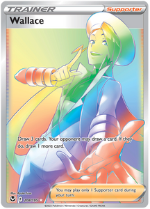 Wallace 208/195 SWSH Silver Tempest Secret Rare Full Art Pokemon Card TCG Near Mint