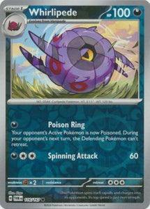 Whirlipede 116/167 SV Twilight Masquerade Reverse Holo Common Pokemon Card TCG Near Mint