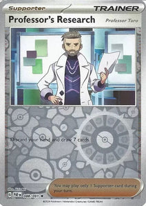 Professor's Research Professor Turo 088/091 SV Paldean Fates Reverse Holo Trainer Rare Pokemon Card TCG Near Mint