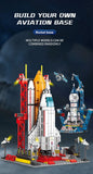 Space Aviation Manned Rocket Building Blocks - 512 Piece with 3 Figures