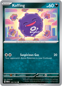 Koffing 109/165 SV 151 Set Common Pokemon Card TCG Near Mint