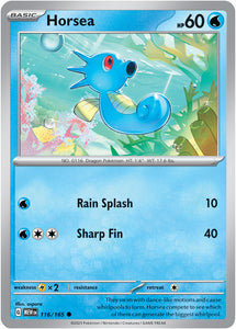 Horsea 116/165 SV 151 Set Common Pokemon Card TCG Near Mint