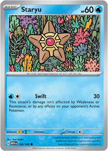 Staryu 120/165 SV 151 Set Common Pokemon Card TCG Near Mint