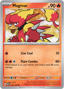 Magmar 126/165 SV 151 Set Common Pokemon Card TCG Near Mint