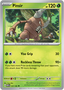 Pinsir 127/165 SV 151 Set Uncommon Pokemon Card TCG Near Mint