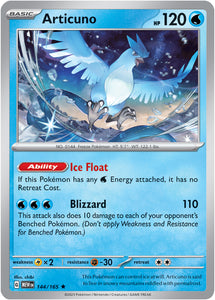 Articuno 144/165 SV 151 Set Holo Rare Pokemon Card TCG Near Mint