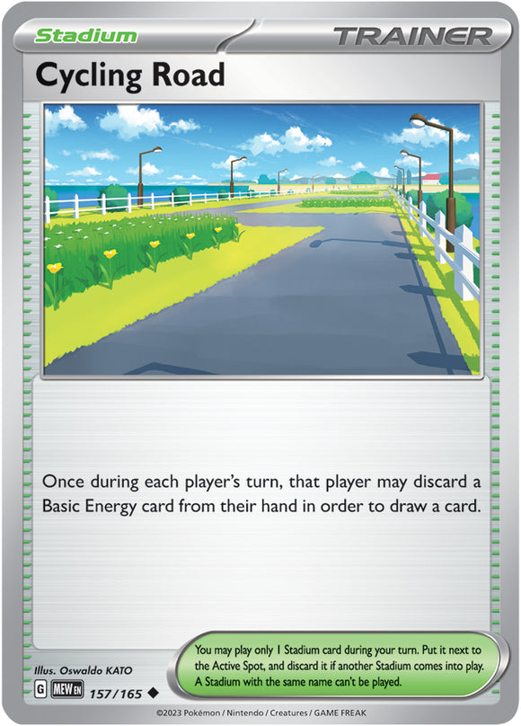 Cycling Road 157/165 SV 151 Set Uncommon Trainer Pokemon Card TCG Near Mint