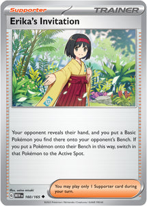 Erika's Invitation 160/165 SV 151 Set Uncommon Trainer Pokemon Card TCG Near Mint