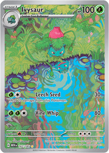 Ivysaur 167/165 SV 151 Set Full Art Illustration Rare Pokemon Card TCG Near Mint
