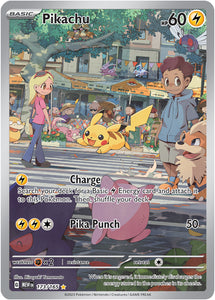 Pikachu 173/165 SV 151 Set Full Art Illustration Rare Pokemon Card TCG Near Mint