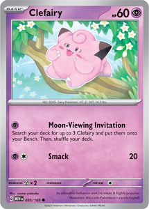 Clefairy 035/165 SV 151 Set Common Pokemon Card TCG Near Mint