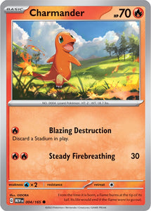 Charmander 004/165 SV 151 Set Common Pokemon Card TCG Near Mint