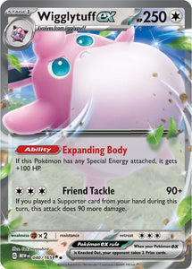 Wigglytuff ex 040/165 SV 151 Set Ultra Double Rare Pokemon Card TCG Near Mint