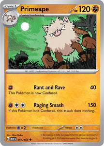 Primeape 057/165 SV 151 Set Uncommon Pokemon Card TCG Near Mint