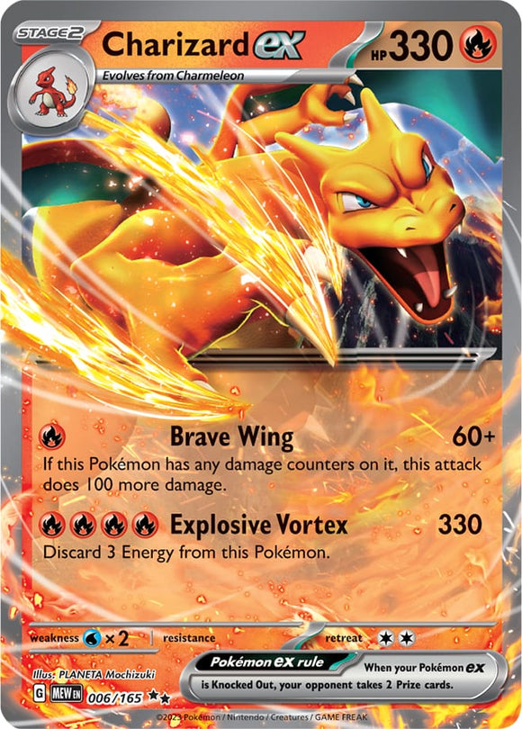 Charizard ex 006/165 SV 151 Set Ultra Double Rare Pokemon Card TCG Kawaii Collector Charizard ex 006/165 SV 151 Set Ultra Double Rare Pokemon Card TCG Kawaii Collector