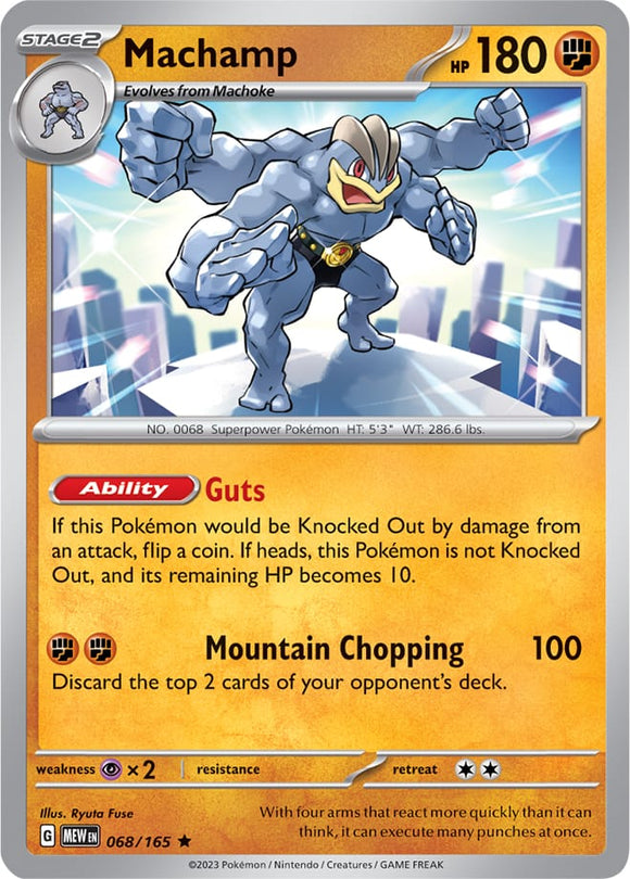 Machamp 068/165 SV 151 Set Holo Rare Pokemon Card TCG Near Mint