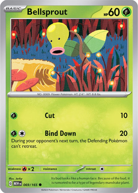 Bellsprout 069/165 SV 151 Set Common Pokemon Card TCG Near Mint