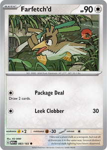 Farfetch'd 083/165 SV 151 Set Common Pokemon Card TCG Near Mint