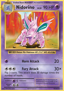 Nidorino 44/108 XY Evolutions Uncommon Pokemon Card TCG