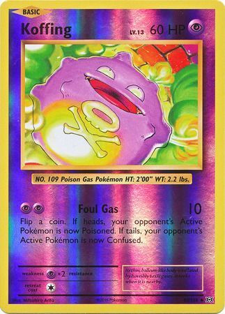 Koffing 50/108 XY Evolutions Reverse Holo Uncommon Pokemon Card TCG