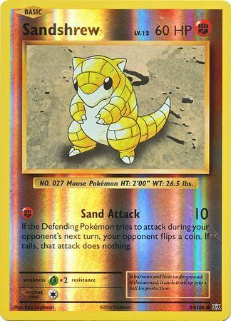 Sandshrew 54/108 XY Evolutions Reverse Holo Common Pokemon Card TCG