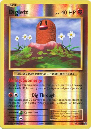 Diglett 55/108 XY Evolutions Reverse Holo Common Pokemon Card TCG
