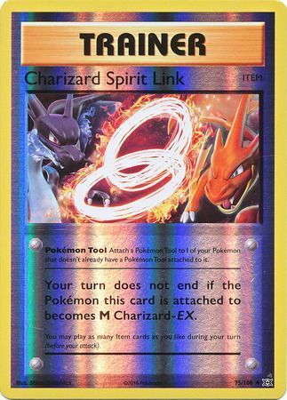 Charizard Spirit Link 75/108 XY Evolutions Reverse Holo Uncommon Train Kawaii Collector Charizard Spirit Link 75/108 XY Evolutions Reverse Holo Uncommon Train Kawaii Collector