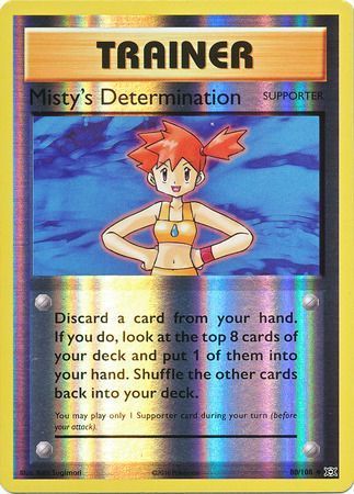 Misty's Determination 80/108 XY Evolutions Reverse Holo Uncommon Trainer Pokemon Card TCG