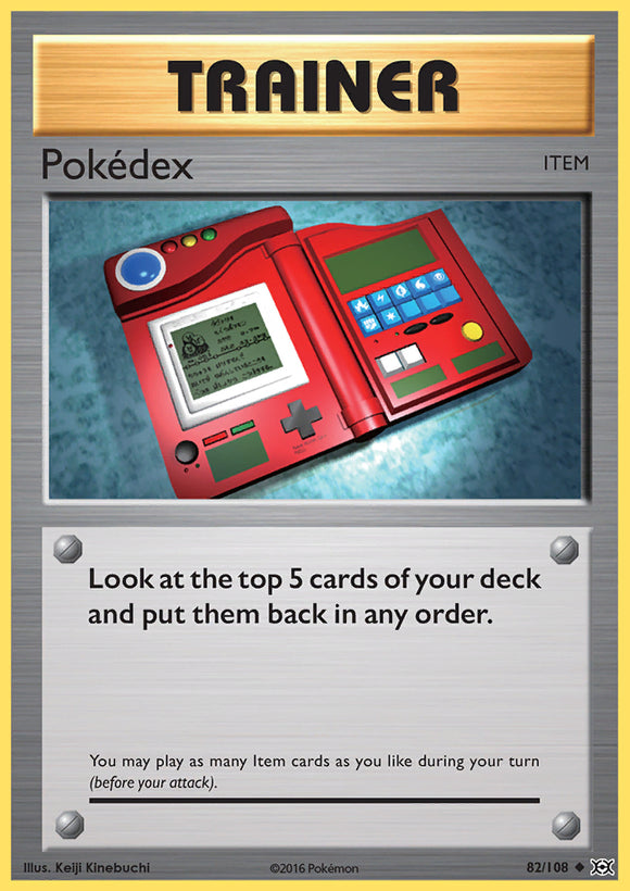 Pokedex 82/108 XY Evolutions Uncommon Trainer Pokemon Card TCG
