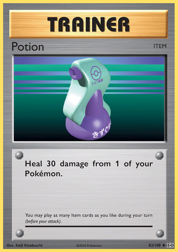 Potion 83/108 XY Evolutions Uncommon Trainer Pokemon Card TCG