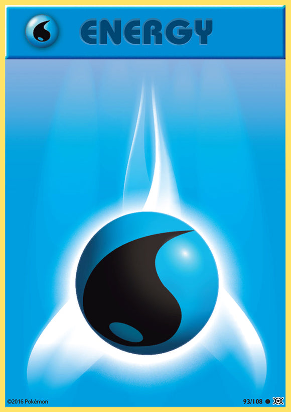 Water Energy 93/108 XY Evolutions Pokemon Card TCG