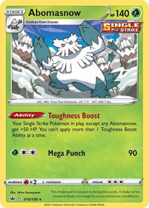 Abomasnow 10/198 SWSH Chilling Reign Rare Pokemon Card TCG Near Mint