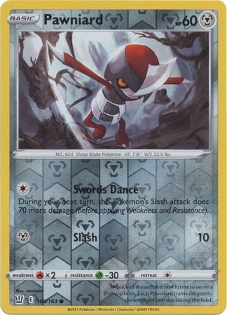 Pawniard 103/163 SWSH Battle Styles Reverse Holo Common Pokemon Card T Kawaii Collector Pawniard 103/163 SWSH Battle Styles Reverse Holo Common Pokemon Card T Kawaii Collector