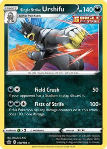 Single Strike Urshifu 108/198 SWSH Chilling Reign Holo Rare Pokemon Card TCG Near Mint