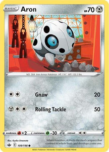 Aron 109/198 SWSH Chilling Reign Common Pokemon Card TCG Near Mint