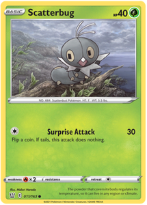 Scatterbug 11/163 SWSH Battle Styles Common Pokemon Card TCG