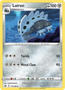 Lairon 110/198 SWSH Chilling Reign Uncommon Pokemon Card TCG Near Mint