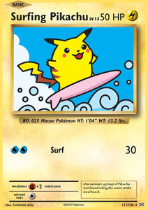 Surfing Pikachu 111/108 XY Evolutions Secret Rare Pokemon Card TCG